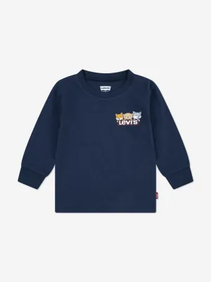 Levi's Baby Boys Long Sleeve T-Shirt in Navy