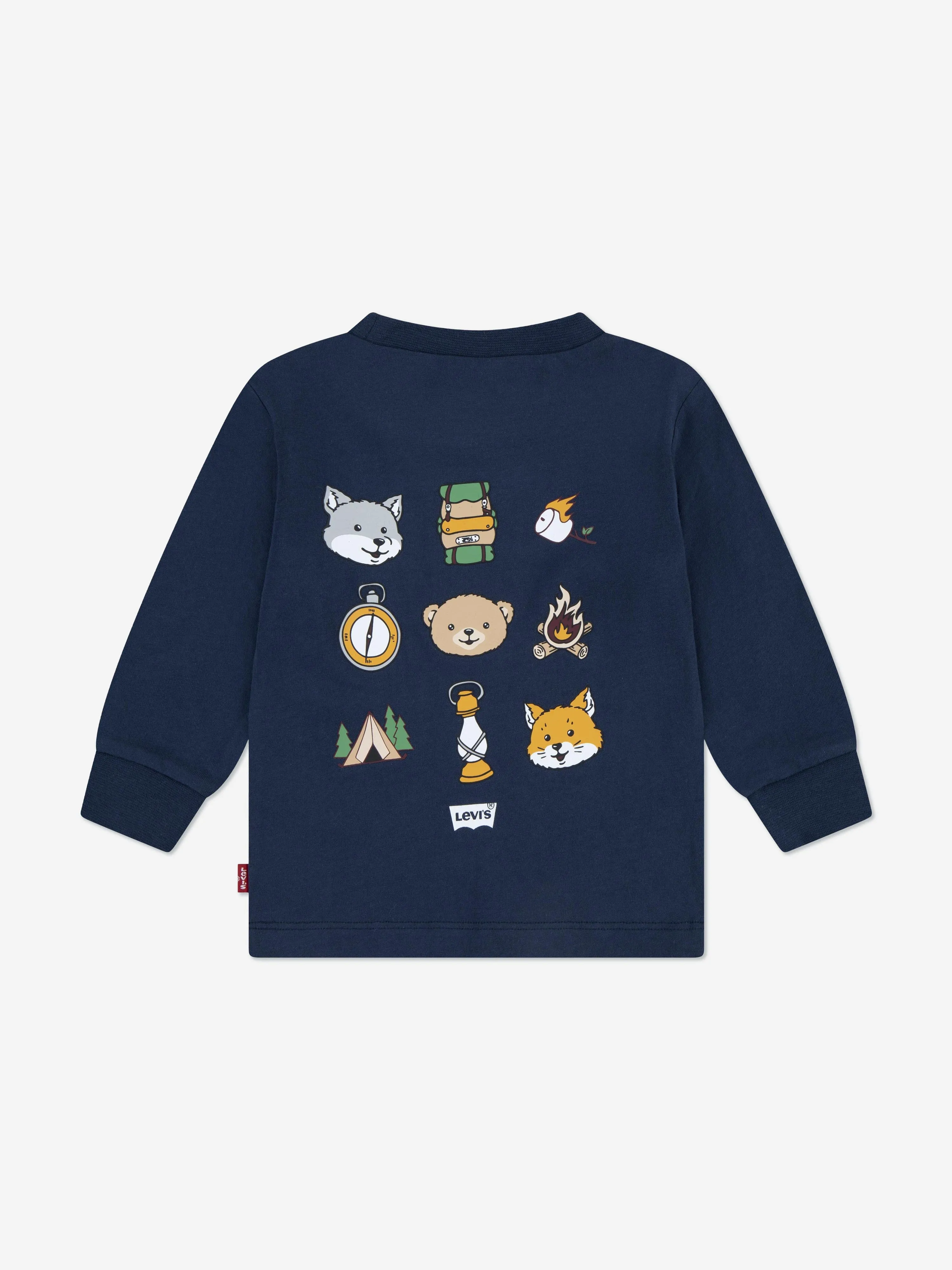 Levi's Baby Boys Long Sleeve T-Shirt in Navy