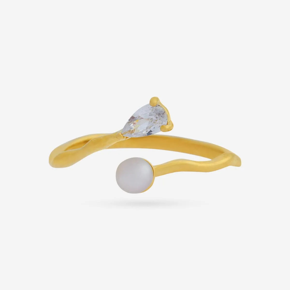 Trendy Pearl Finger Ring 174568